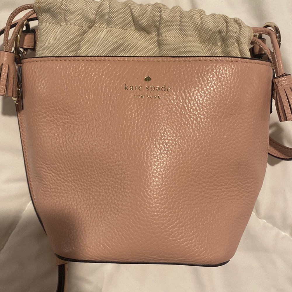 Kate spade pink bucket cross body